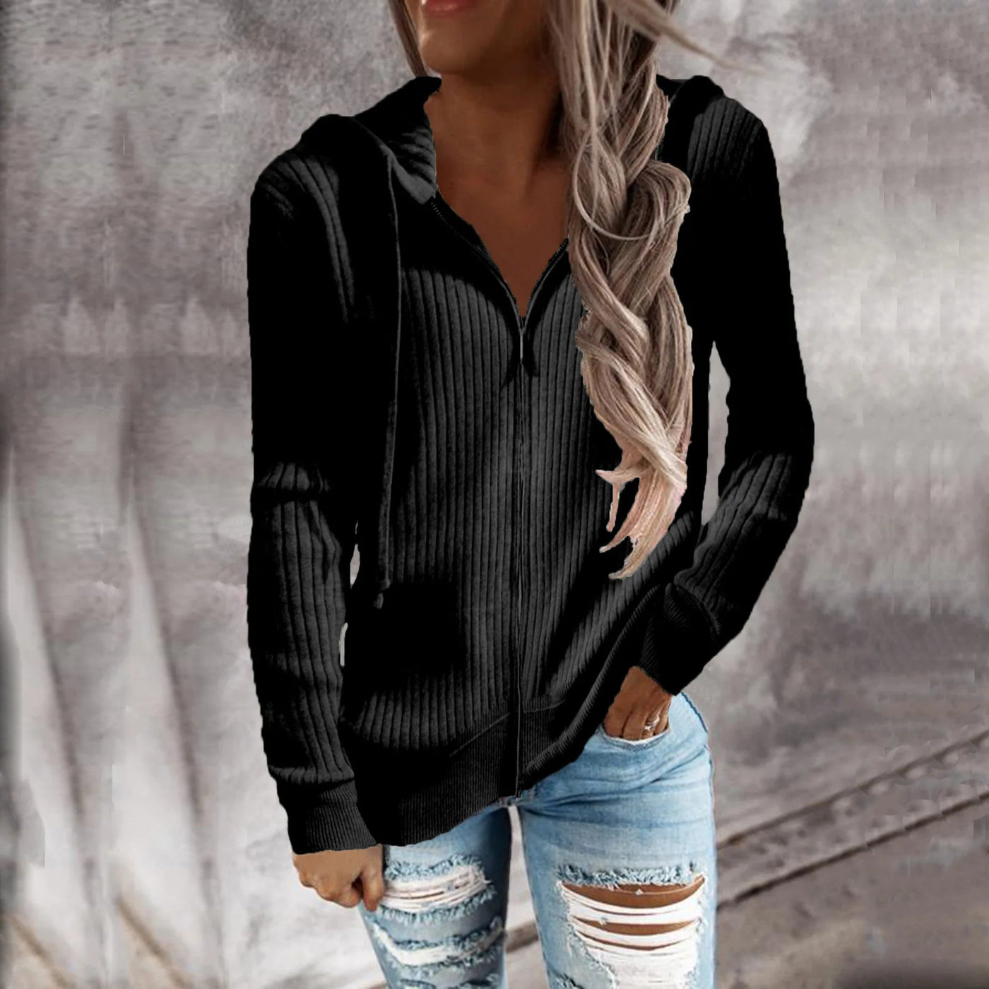 Isabel | Modischer Kapuzenpullover mit Reißverschluss für legere Outfits