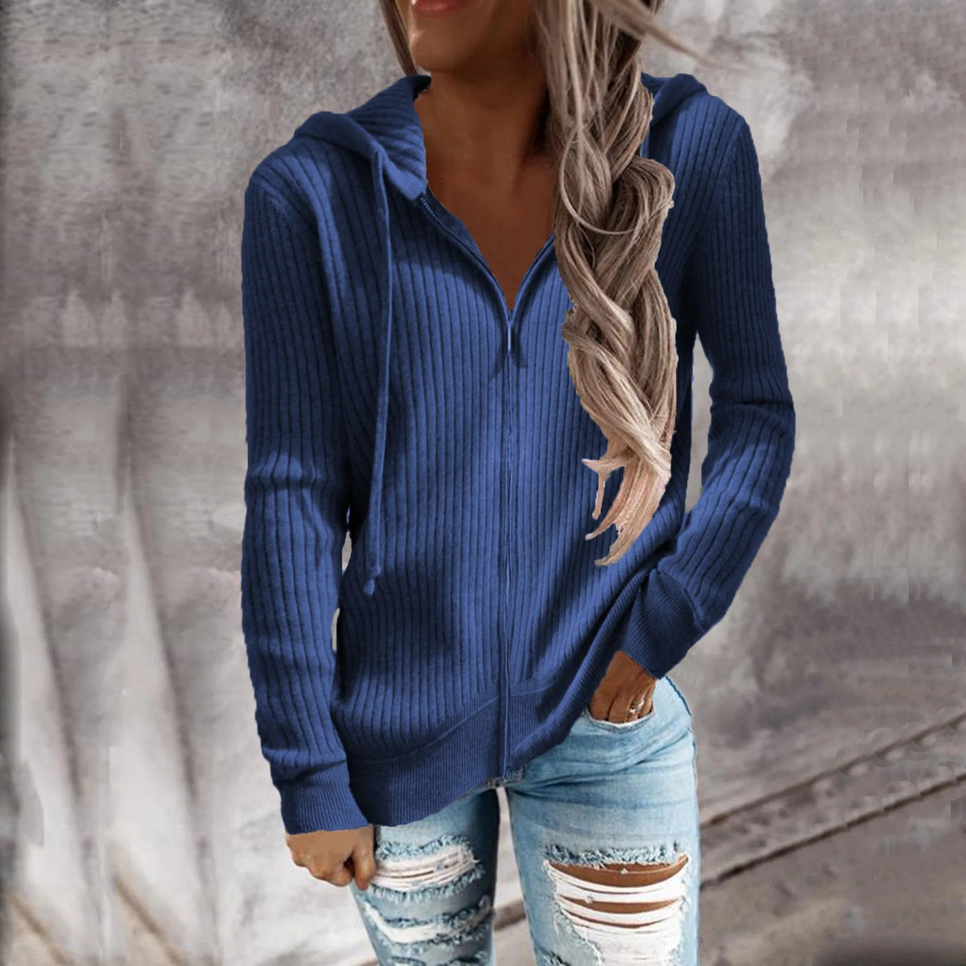 Isabel | Modischer Kapuzenpullover mit Reißverschluss für legere Outfits