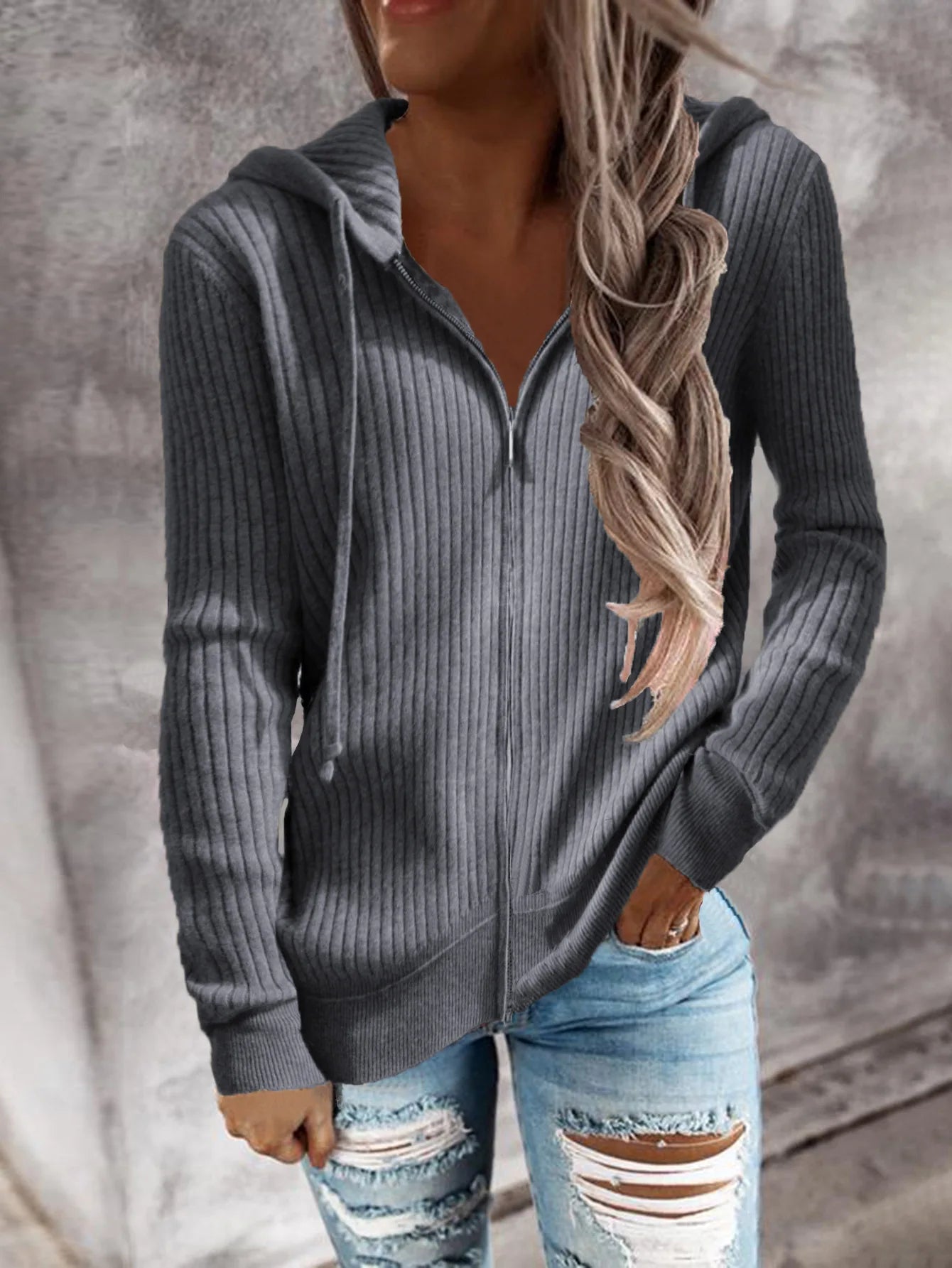 Isabel | Modischer Kapuzenpullover mit Reißverschluss für legere Outfits