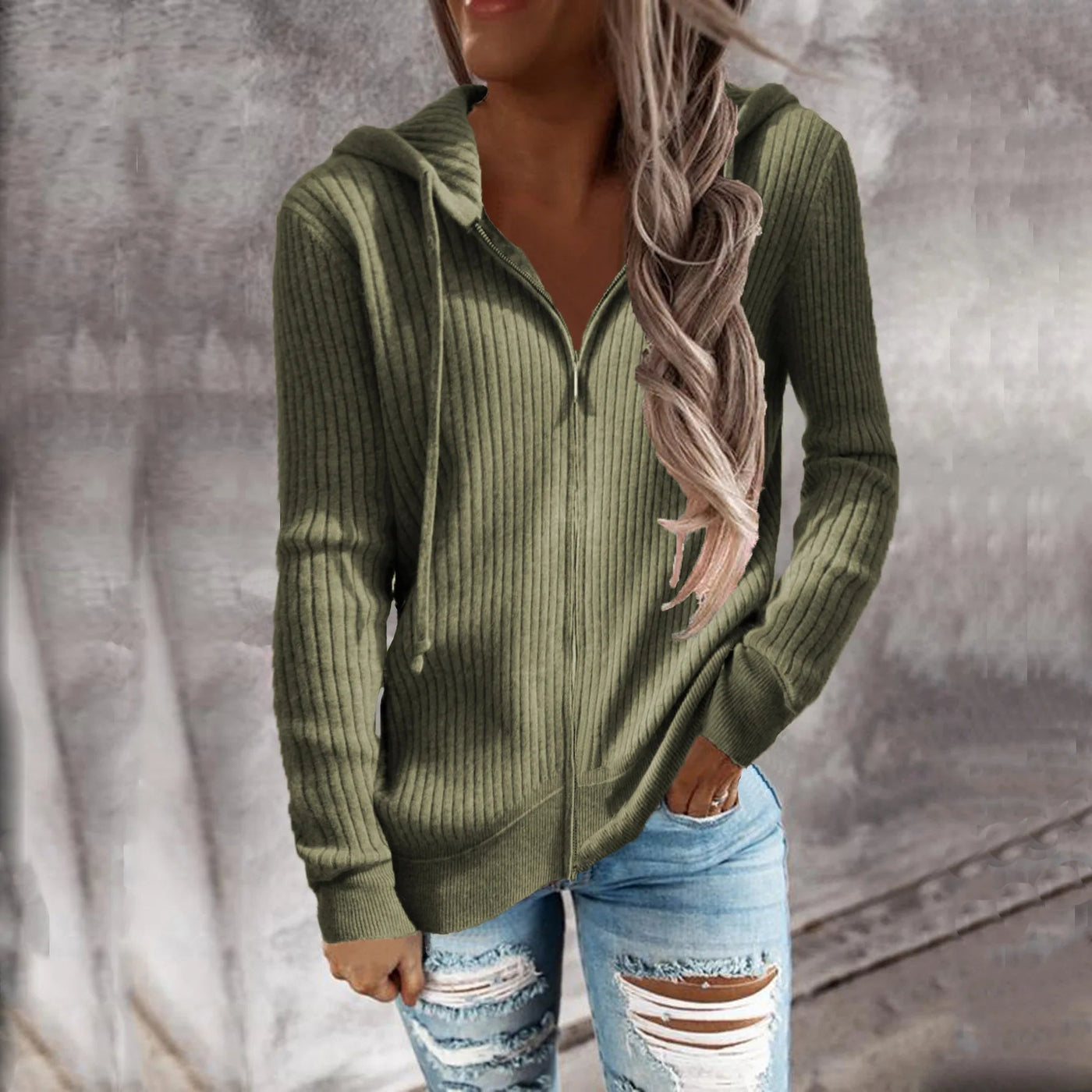 Isabel | Modischer Kapuzenpullover mit Reißverschluss für legere Outfits