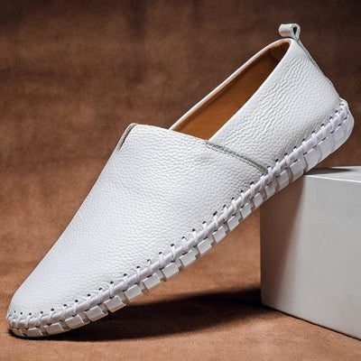 Bastian | Sneakers Uomo Eleganti in Pelle Bianca 4