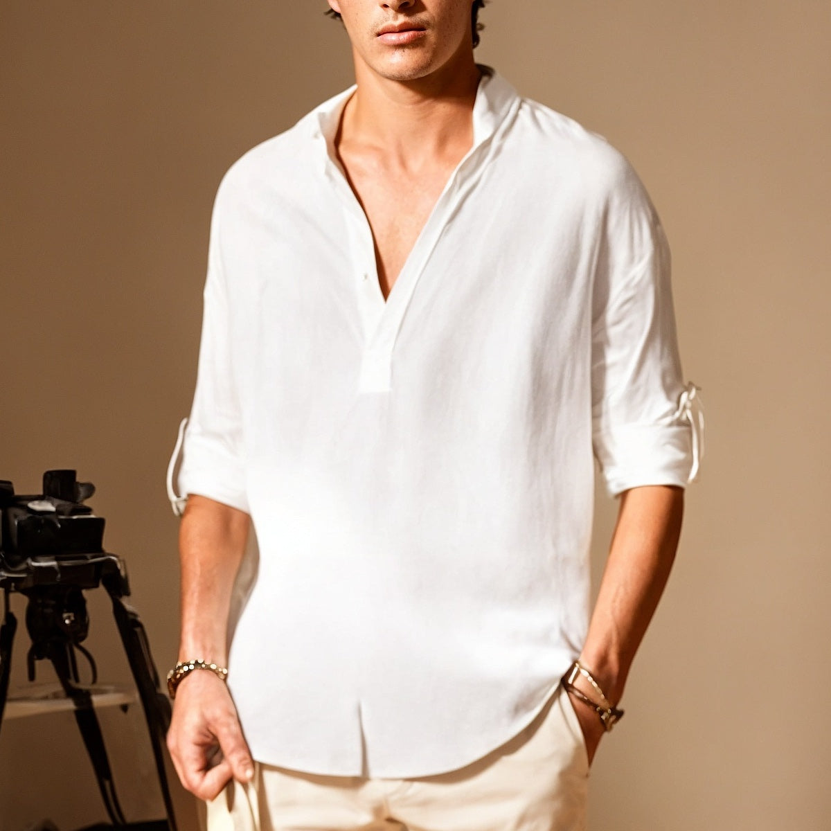 Jack | Camicia per il tempo libero rilassato in fibra naturale