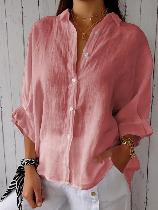 Jennifer | Élégante blouse à manches longues grandes tailles