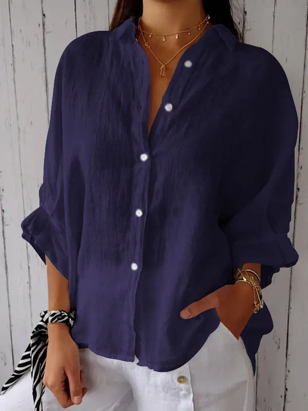 Jennifer | Élégante blouse à manches longues grandes tailles
