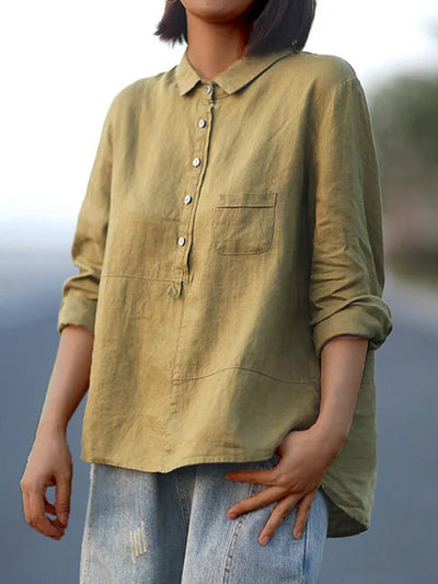 Jennifer | Elegante sommerliche Bluse mit langen Ärmeln