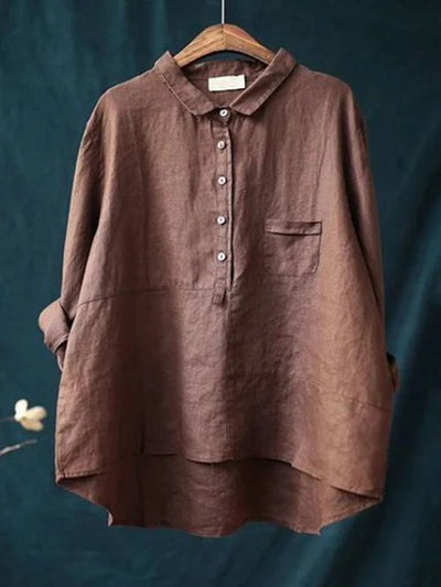 Jennifer | Elegante sommerliche Bluse mit langen Ärmeln