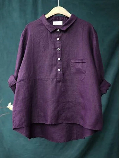 Jennifer | Elegante sommerliche Bluse mit langen Ärmeln