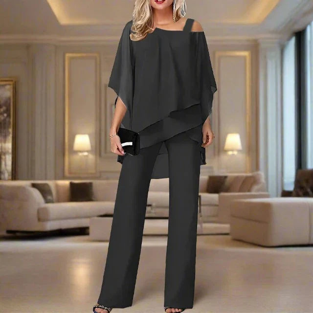 Jennifer | Elegante completo in chiffon