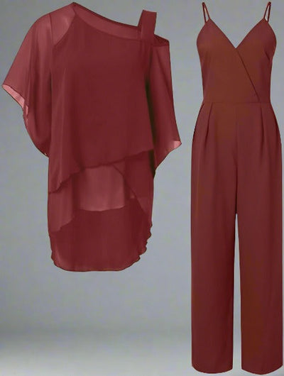 Jennifer | Elegante completo in chiffon