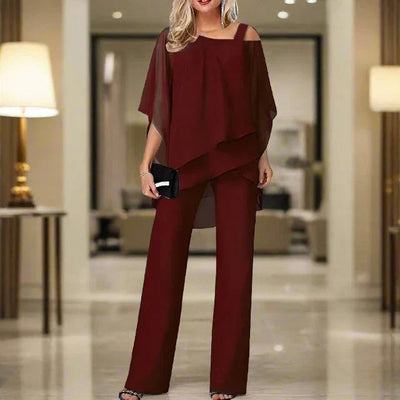 Jennifer | Elegante completo in chiffon