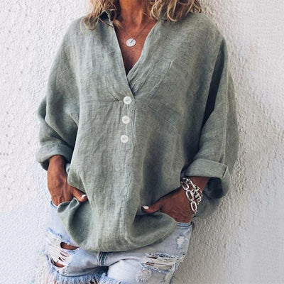 Jennifer | Elegant and refined blouse with puff sleeves