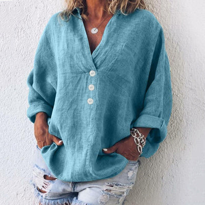 Jennifer | Elegant and refined blouse with puff sleeves