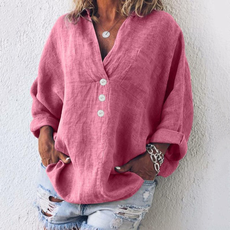 Jennifer | Elegant and refined blouse with puff sleeves