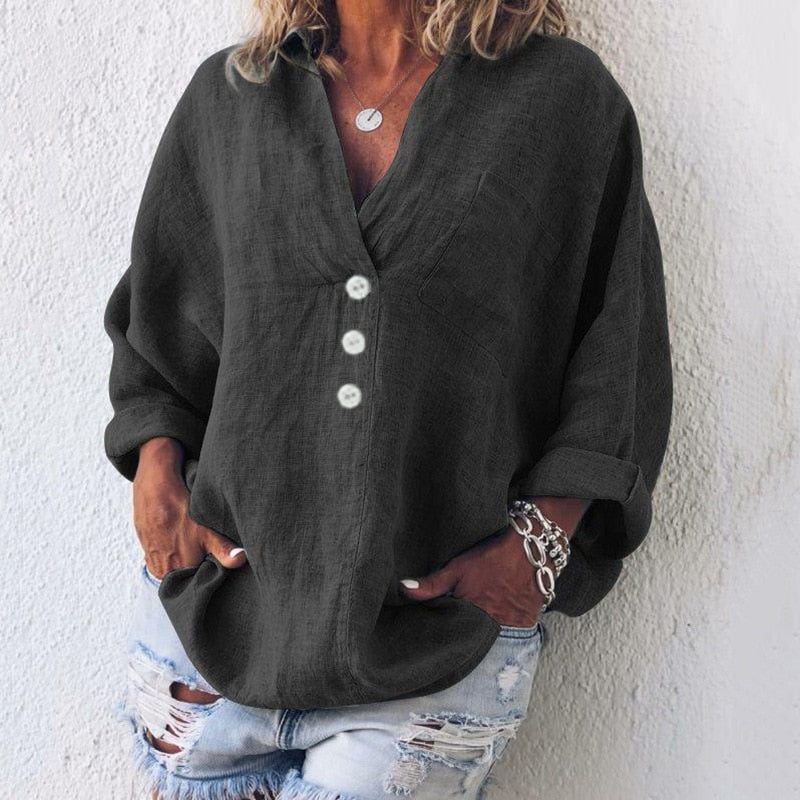 Jennifer | Elegant and refined blouse with puff sleeves
