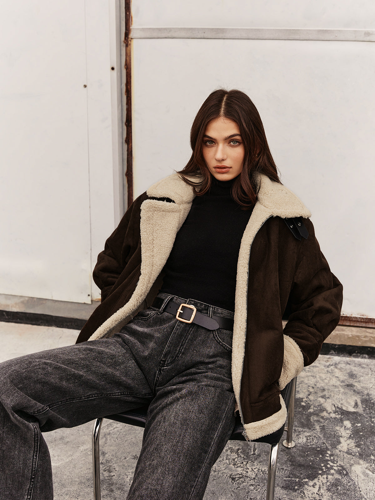 Jennifer | Elegante giacca in pile in stile vintage