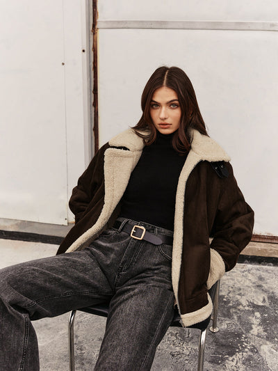 Jennifer | Elegante giacca in pile in stile vintage