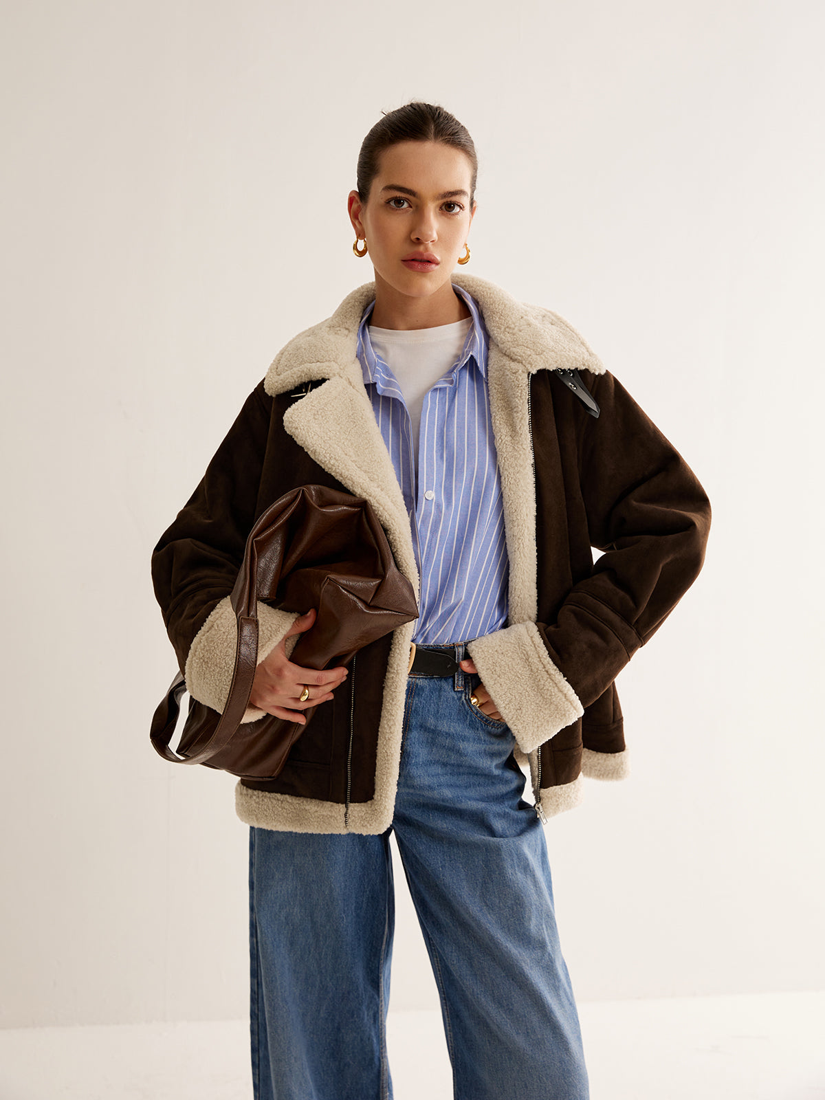 Jennifer | Elegante giacca in pile in stile vintage