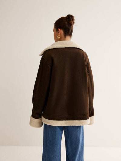 Jennifer | Elegante giacca in pile in stile vintage