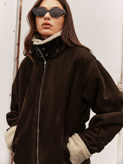 Jennifer | Elegante giacca in pile in stile vintage