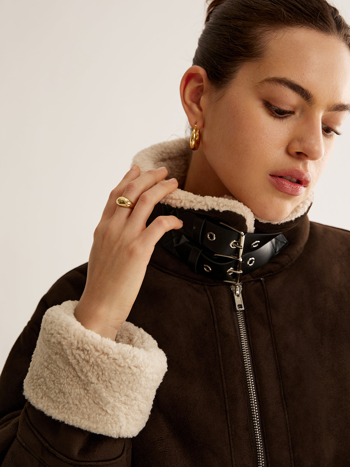 Jennifer | Elegante giacca in pile in stile vintage
