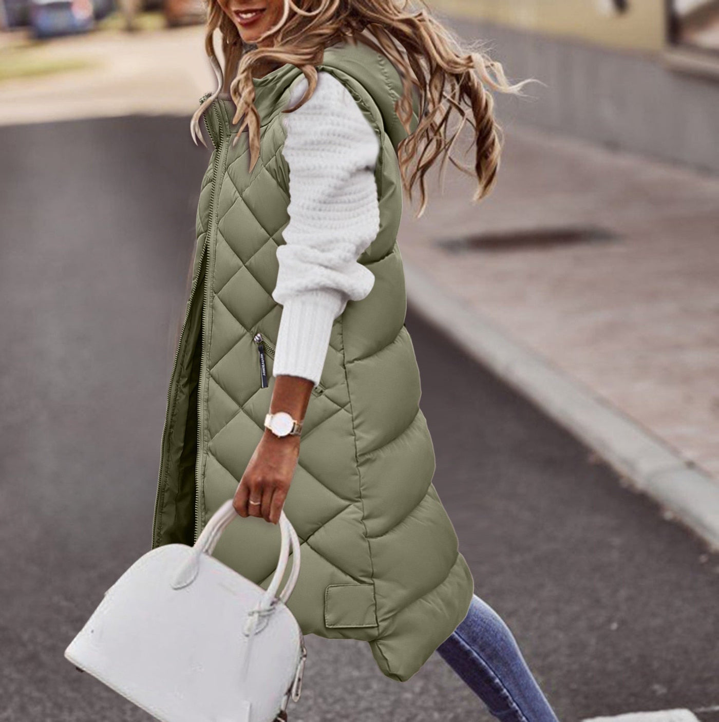 Jennifer | Giubbotto con cappuccio lungo comodo e versatile