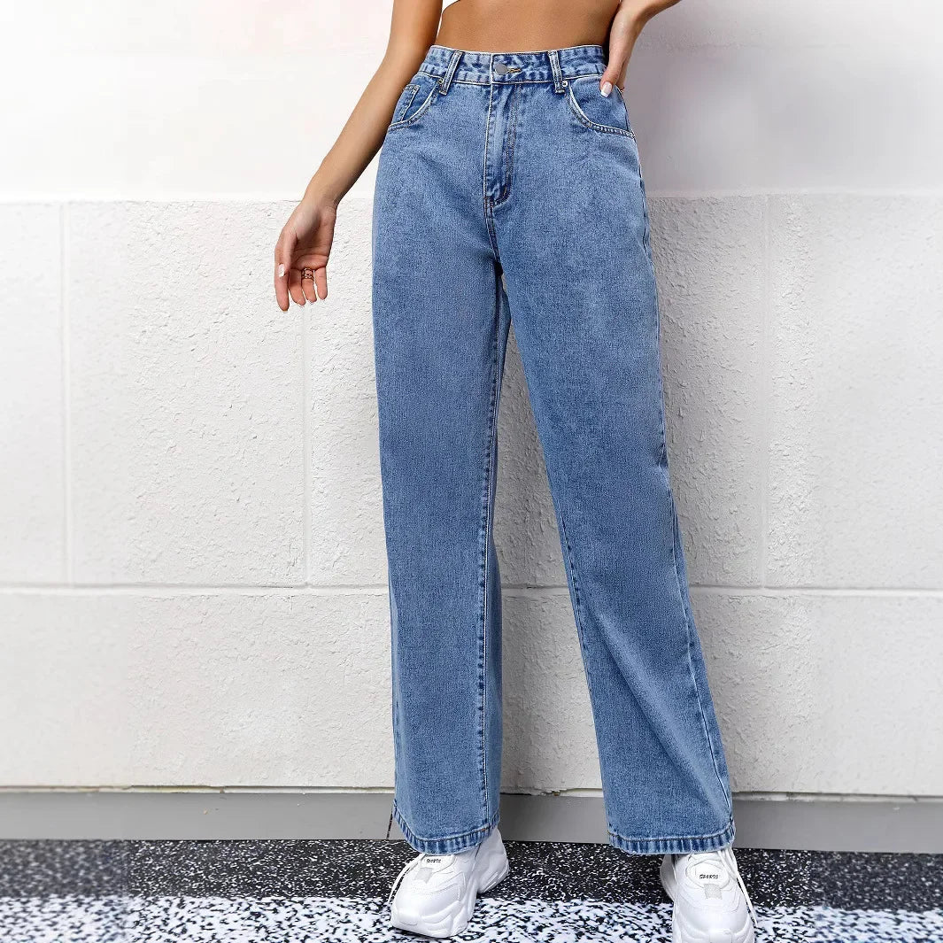 Jessica | Jeans casual a vita alta modello mom