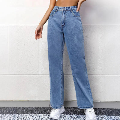 Jessica | Jeans casual a vita alta modello mom