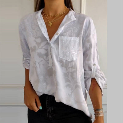 Jessika | Elegant summer top with V-neckline