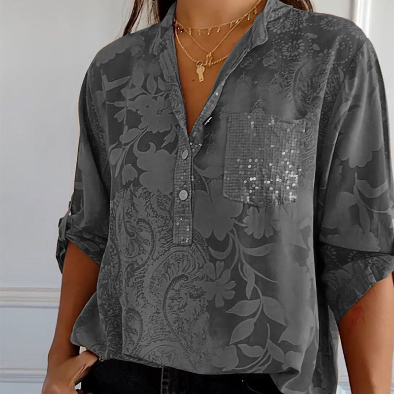 Jessika | Elegant summer top with V-neckline