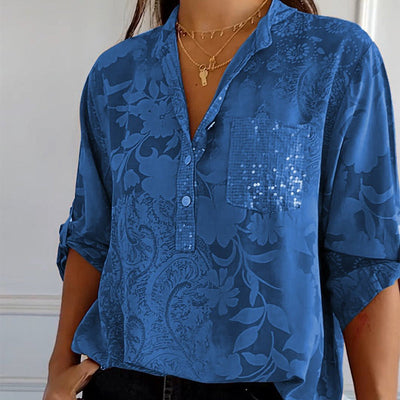 Jessika | Elegant summer top with V-neckline