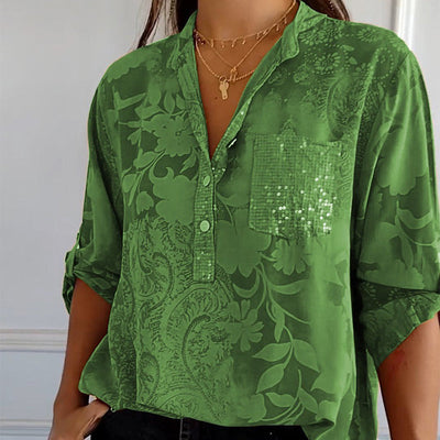 Jessika | Elegant summer top with V-neckline