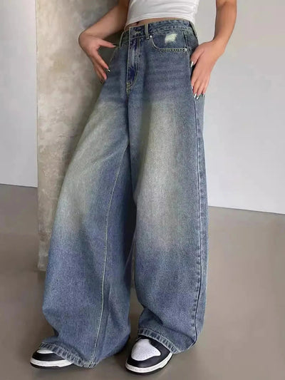 Jessika | Jeans larghi e larghi con vita media