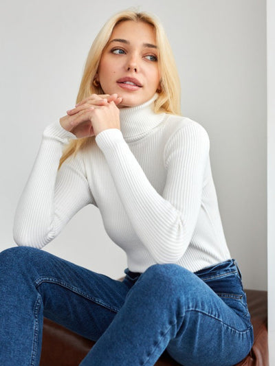 Jessika | Maglione classico a collo alto in cotone