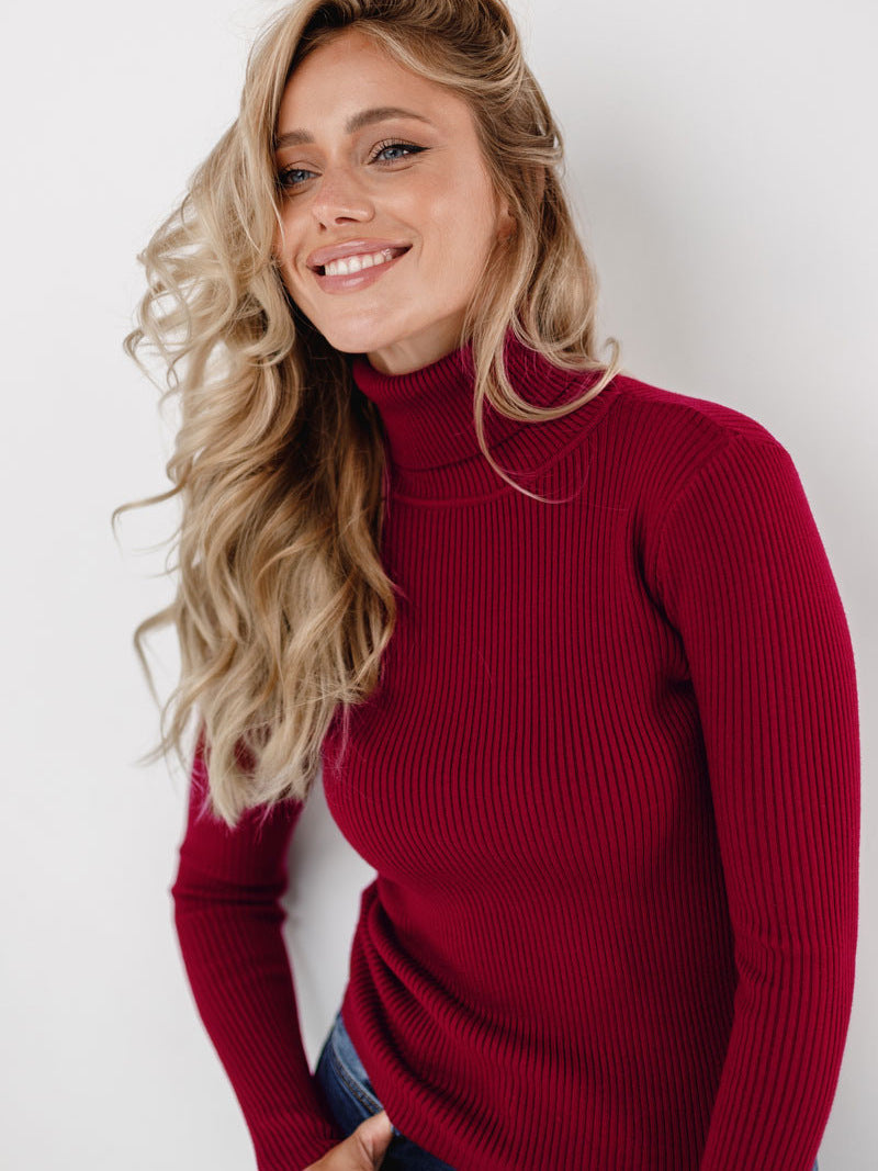 Jessika | Maglione classico a collo alto in cotone