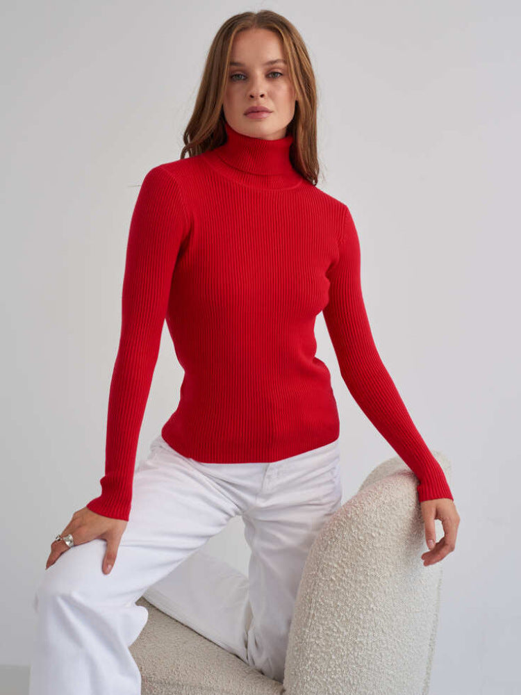 Jessika | Maglione classico a collo alto in cotone