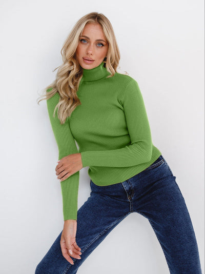 Jessika | Maglione classico a collo alto in cotone