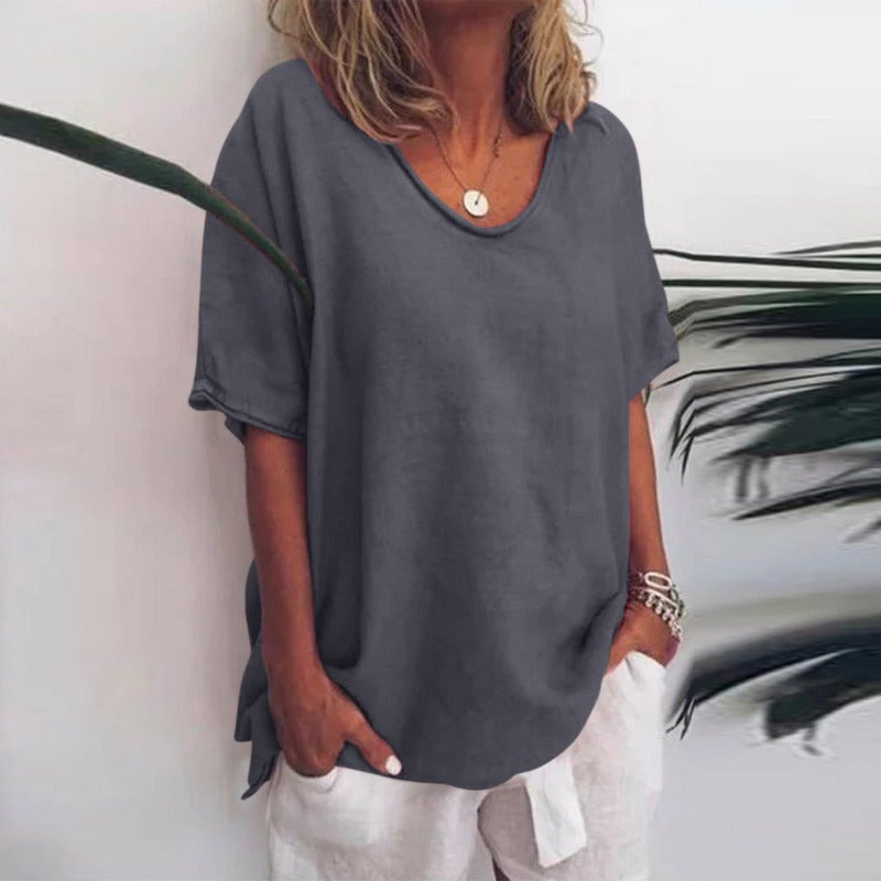 Johanna | Elegante Rundhalsbluse
