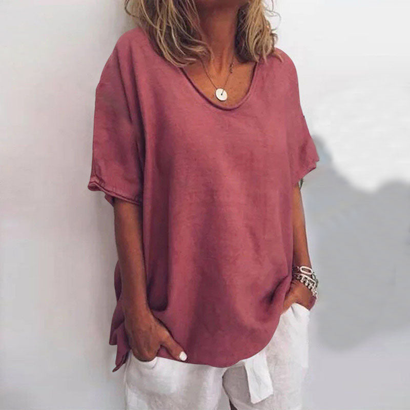 Johanna | Elegante Rundhalsbluse