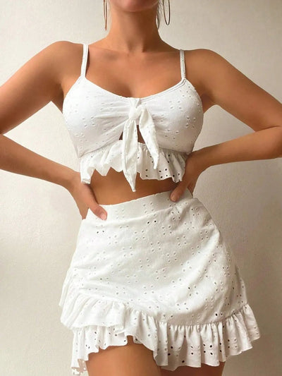 Johanna | Elegante set da donna con Broddery e Ruffles