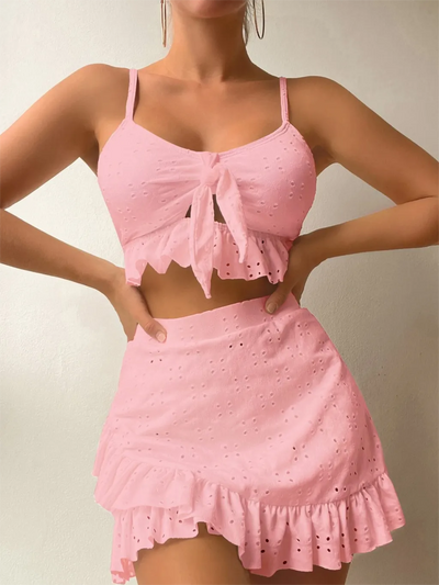 Johanna | Elegante set da donna con Broddery e Ruffles
