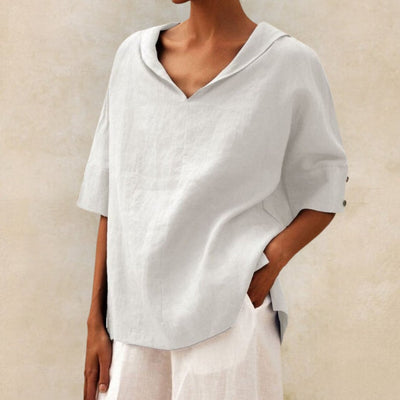 Julia | Breathable summer linen shirt