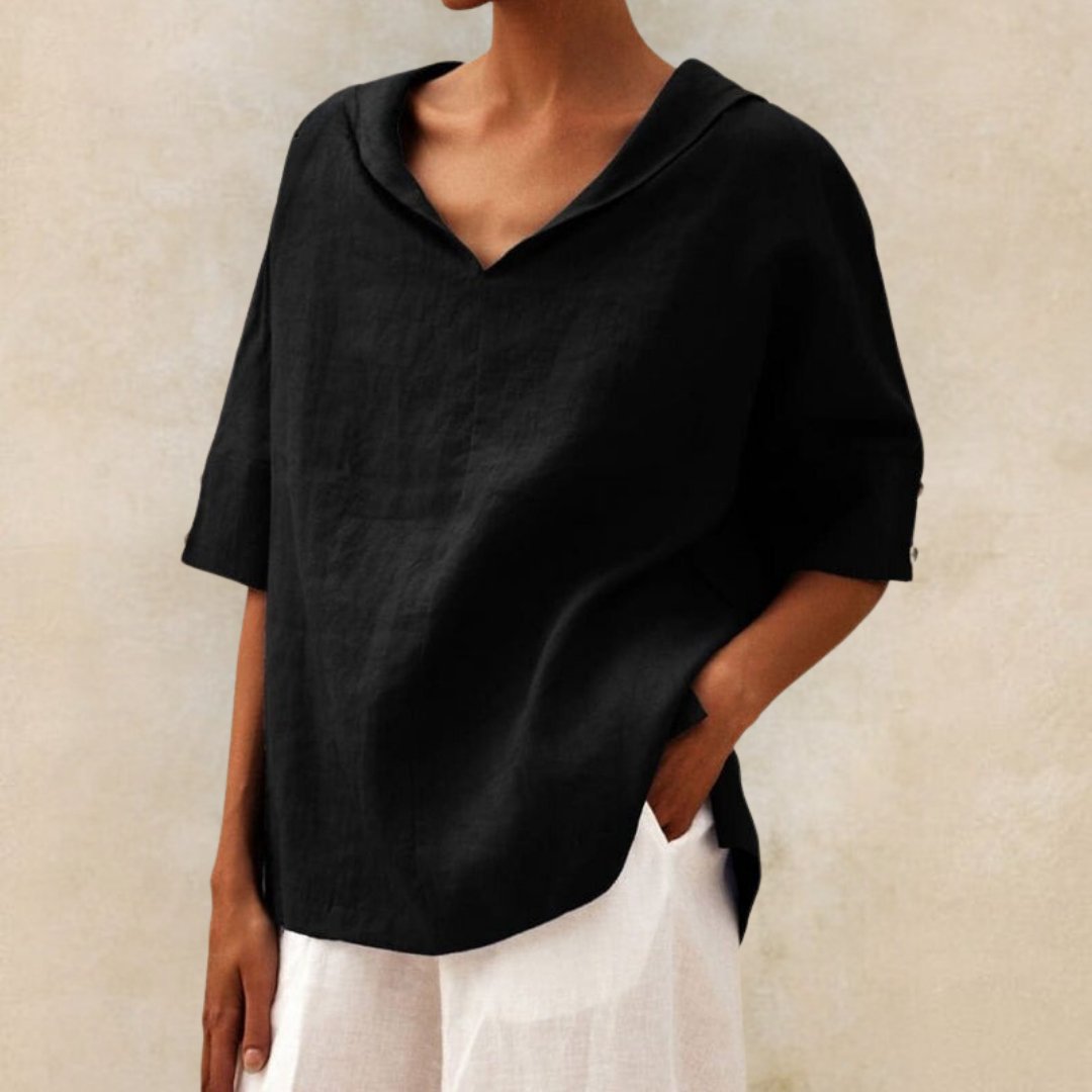 Julia | Breathable summer linen shirt