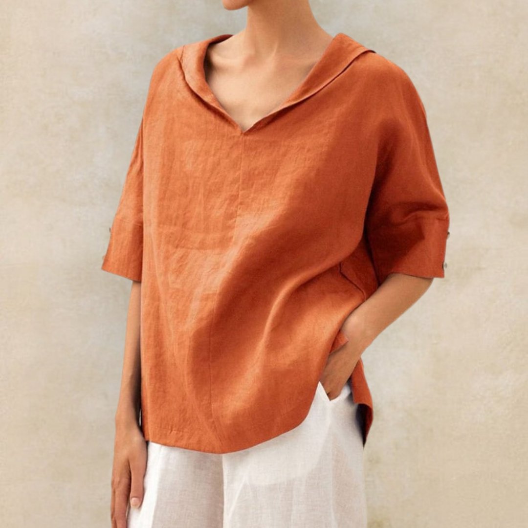 Julia | Breathable summer linen shirt