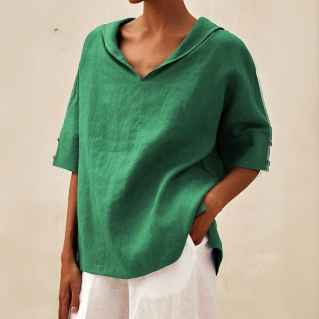 Julia | Breathable summer linen shirt