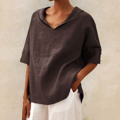 Julia | Breathable summer linen shirt