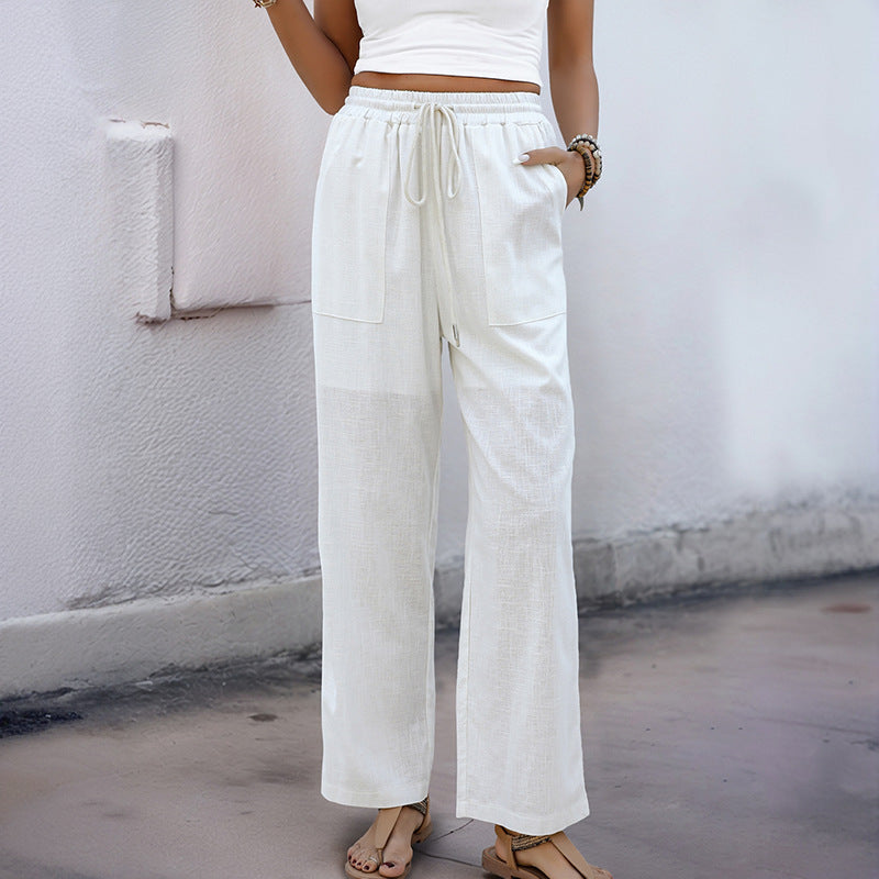 Julia | Pantaloni comodi a gamba larga