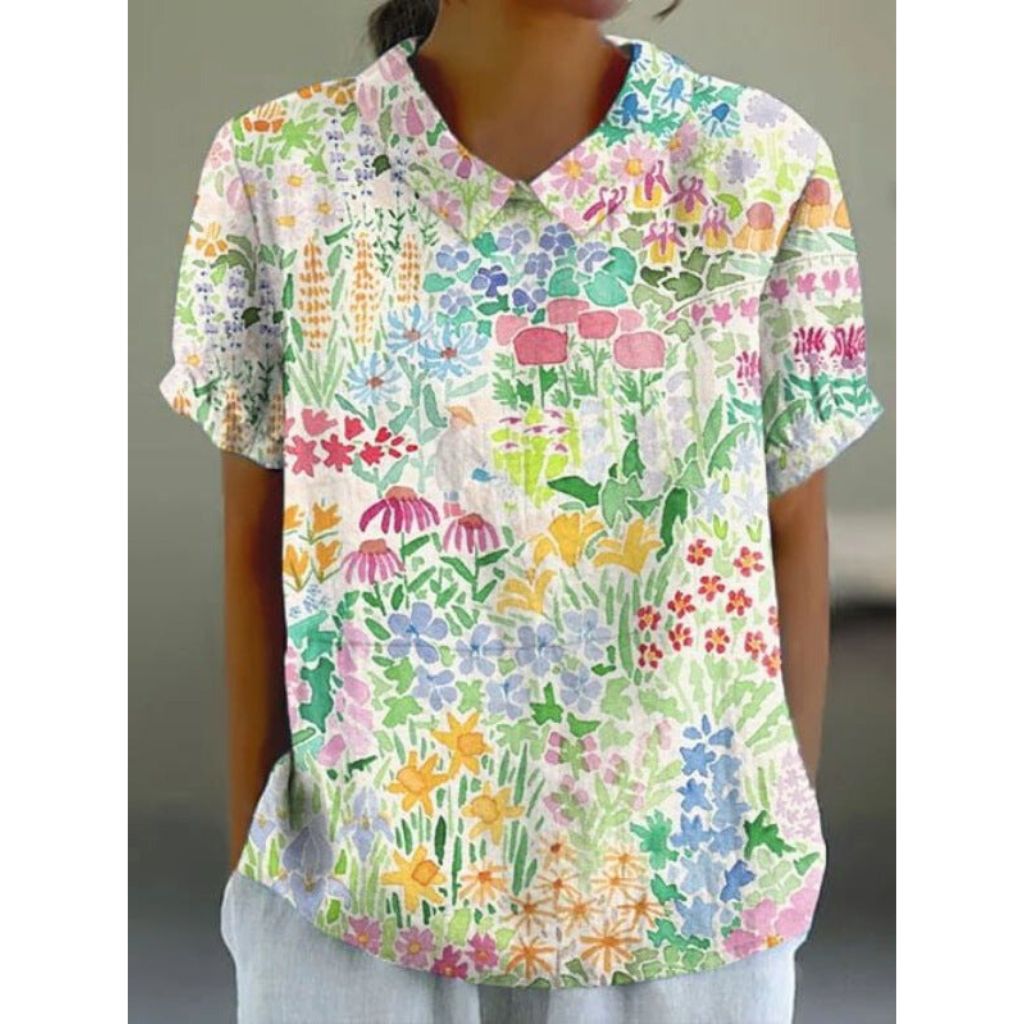 Karin | Blouse décontractée avec imprimé floral
