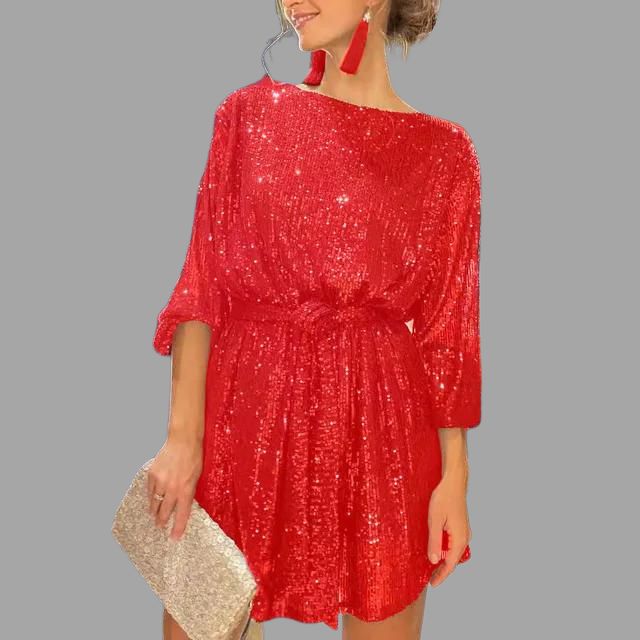 Karolin | Mini-Kleid mit funkelnden Pailletten