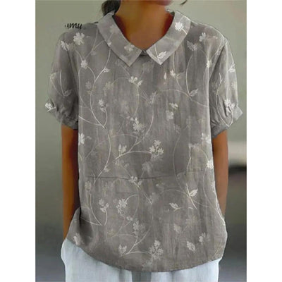 Katharina | Blusa in misto cotone con motivo floreale