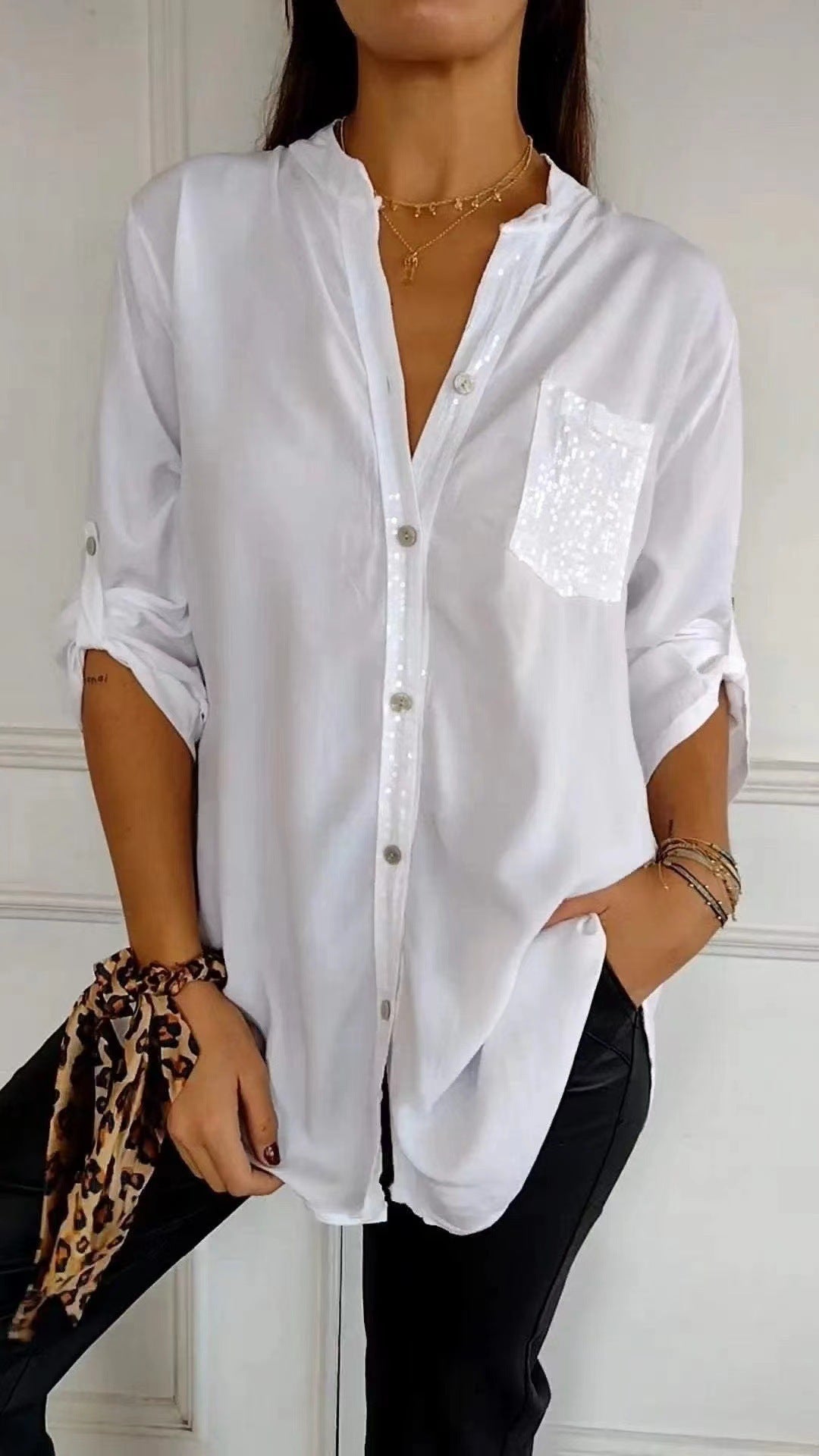 Kathrin | Women's sequin blouse